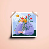 Illustration engagée papier recyclé Don't Let The World Burn